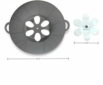 Silicone Spill Stopper Lid Cover, 10.2"