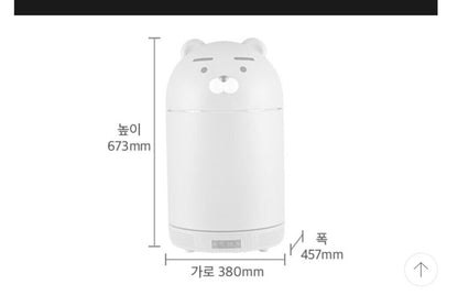 Yellow bear-shaped refrigerator